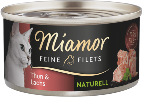 6 Stück Katze Katzenfutter Nassfutter Miamor Feine Filets Naturel 6 x 80 g