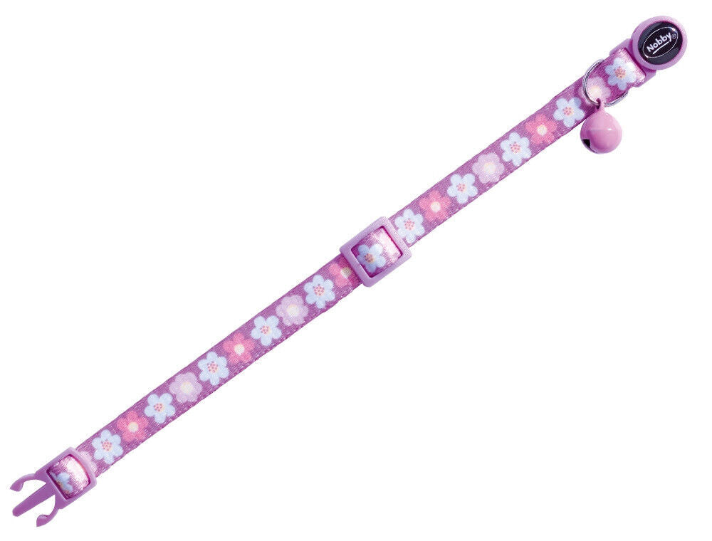 Nobby Katzenhalsband "Flower Lilac" Katze Cat Halsband Nylon