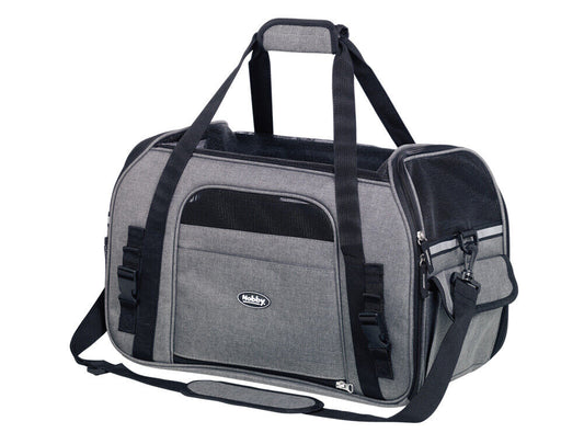 Nobby  Tasche "LUJAN"grau L: 48 x 25 x 33 cm Transport Hund Dog Katze Cat