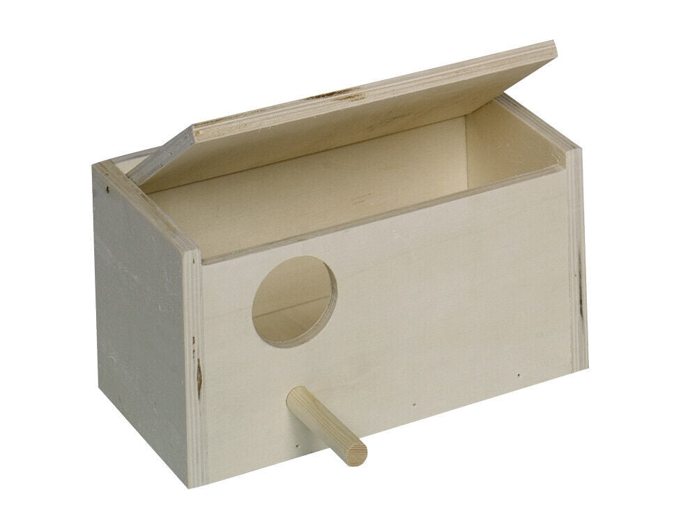 Nobby Wellensittich Nistkasten Loch links 21x13x12,5 cm Höhlenbrüter Sittich