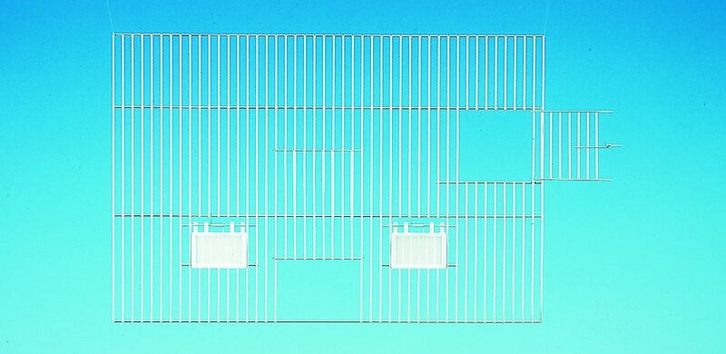 Nobby Vorsatzgitter AF, NKverzinkt 60 x 40 cm Vogel Käfig Gitter Voliere