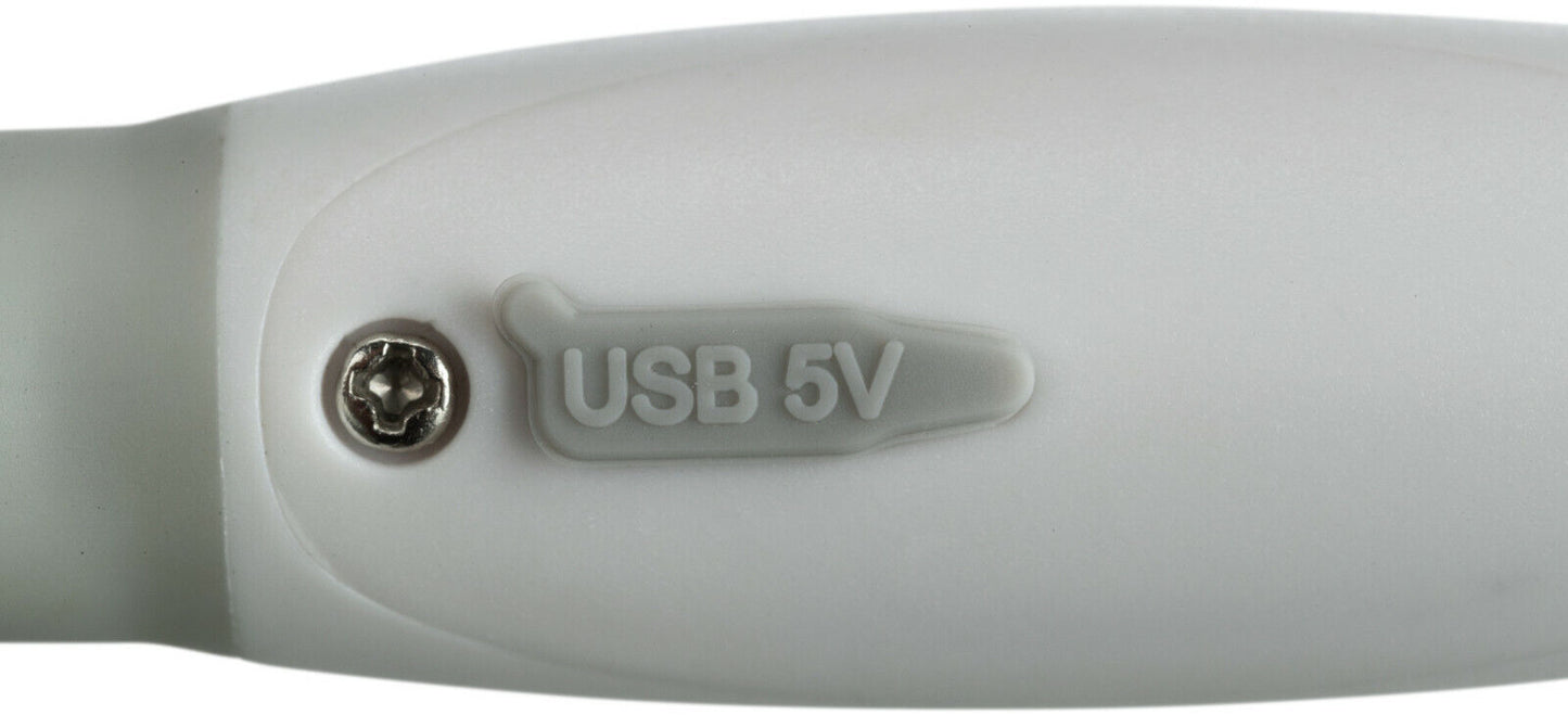 Trixie LED Leuchthalsband Leuchtring Leuchtband Light Band USB kürzbar Silikon