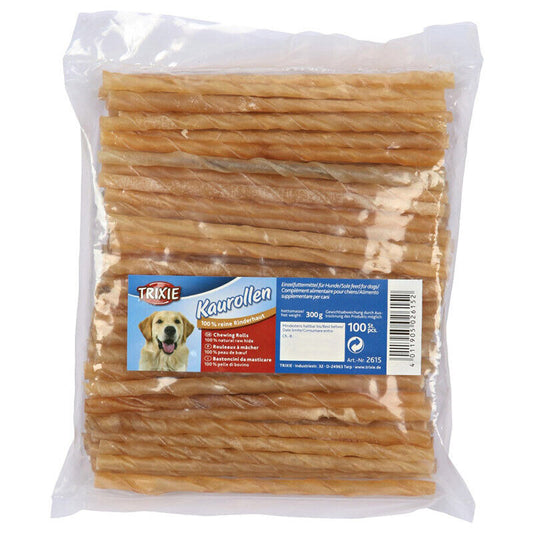Trixie Kaurollen, gedreht, 12 cm /  7-8 mm Kau Artikel Hund Dog 100 Stück lose