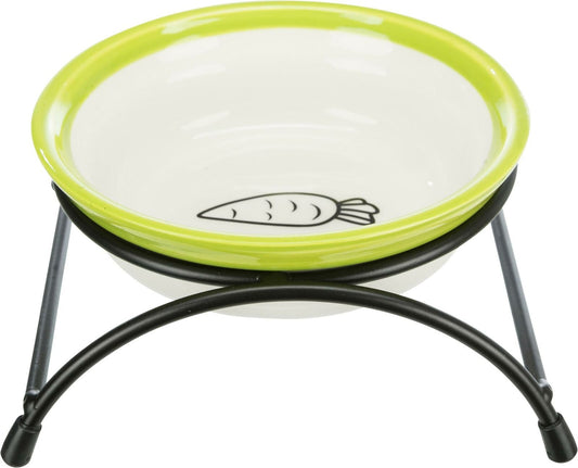 Keramiknapf mit Halter Hamster Meerschweinchen Kleintier Nager Napf Futternapf