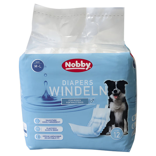 Nobby Windeln 12 St. für Rüden diverse Größen Hundepflege Hygiene Hund