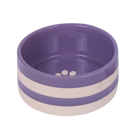 Nobby  Keramik Napf "Strio"flieder/creme; ? 18,0 x 7,0 cm, 1,25 l
