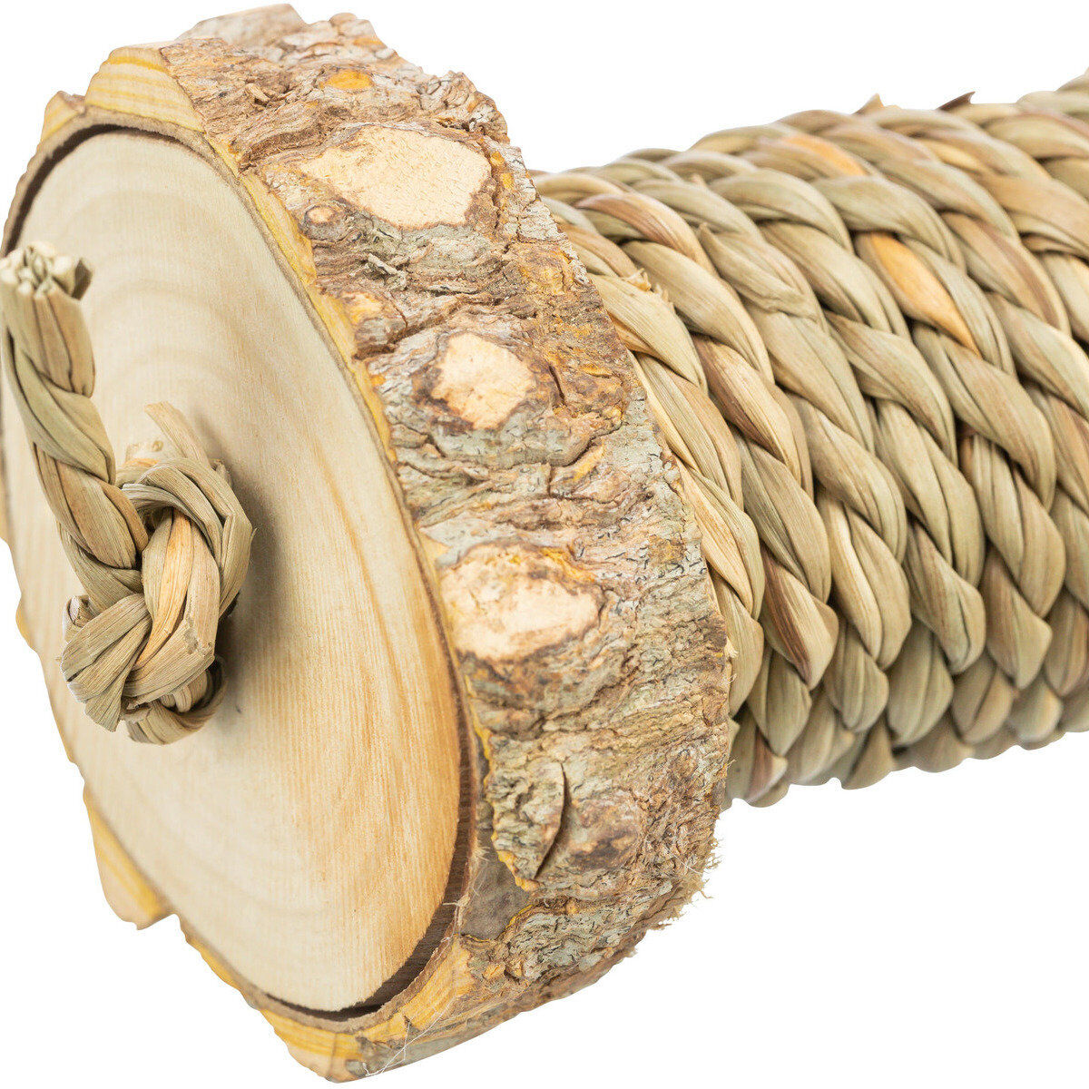 Trixie Spielzeug Rolle Nager Kaninchen Fun Beschftigung Rindenholz Seegras