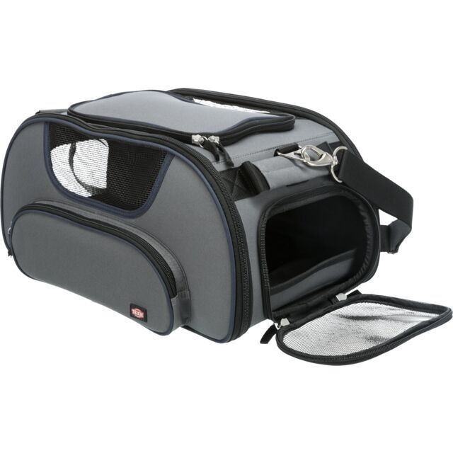 Trixie Airline Tasche Wings grau blau bis 20kg Flugreisetasche Hund Urlaub