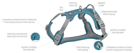 Trixie Premium Active Geschirr Hund Outdoor Mesh NEUE FARBEN 2024