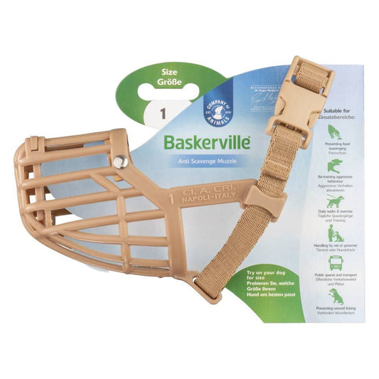 Nobby Maulkorb Baskerville Gr. 1 L: 4 cm W: 18 cm Hund Dog Nylon