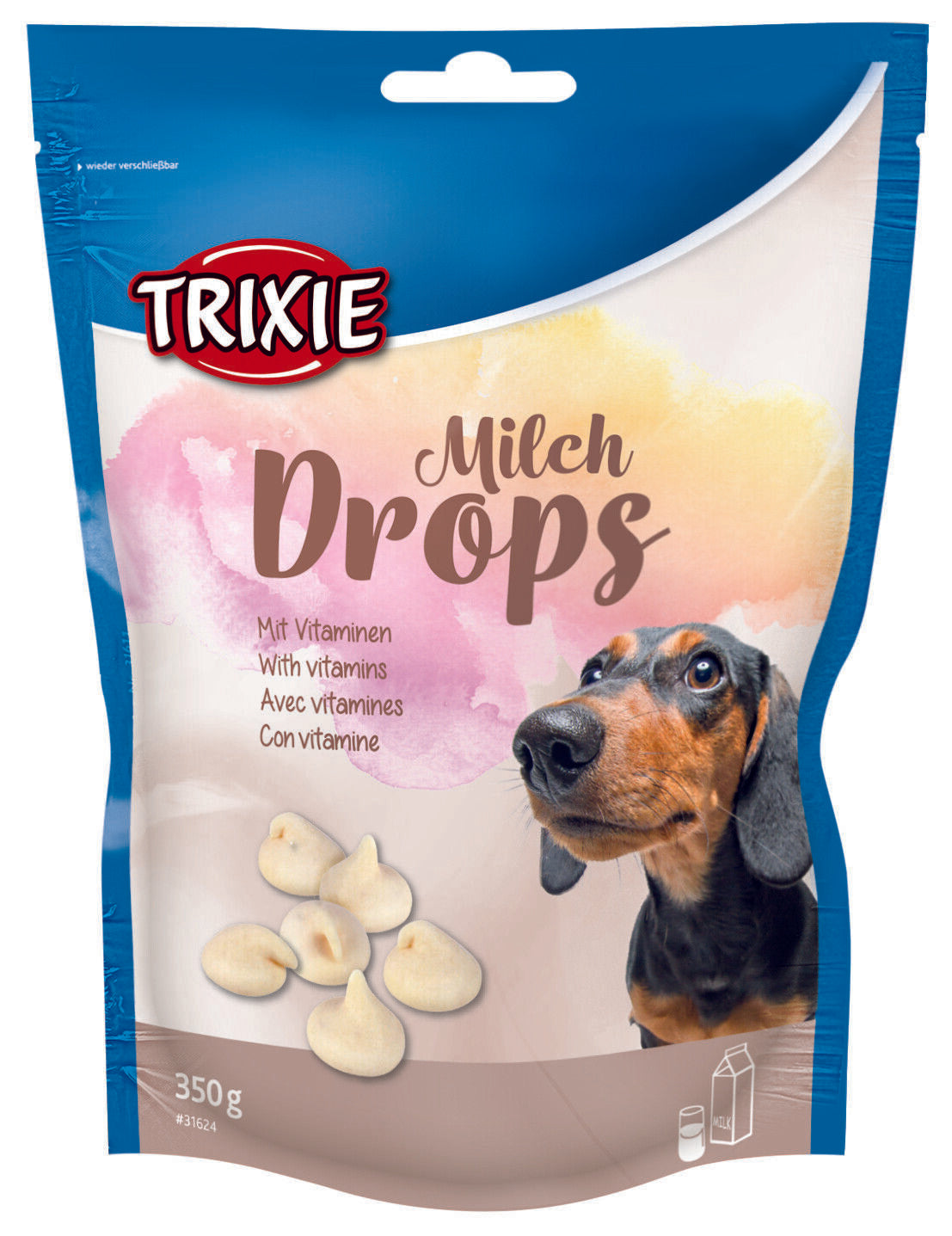 Trixie Hunde Milch Drops 350g mit wertvollen Vitaminen Snack Leckerlie