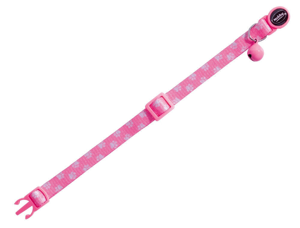 Nobby Katzenhalsband "Paw Pink" Katze Cat Halsband Nylon