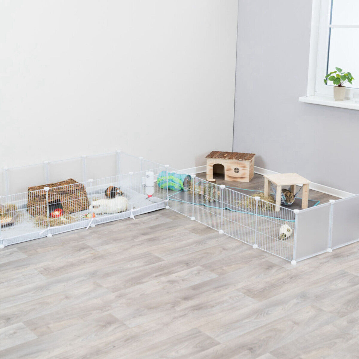 Trixie Erweiterungselemente für Indoor Freilaufgehege Meerschweinchen Kanninchen
