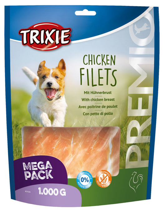 1 kg Trixie PREMIO Chicken Huhn Filets Hundesnack glutenfrei ohne Zuckerzusatz