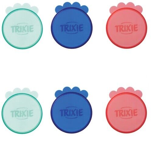 Trixie Dosendeckel Katzenfutter Hundefutter Dosen Deckel Set Kunststoff Silikon