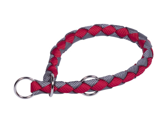 Nobby   Würger Halsband Zug-Stopp-Halsband  "Corda"rot/grau   30-36 cm;   12 mm
