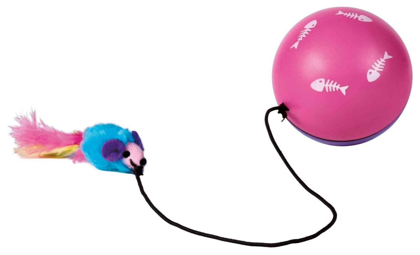 Trixie Turbinio Ball mit Motor 9 cm Katzenspielzeug Katzen Spielzeug
