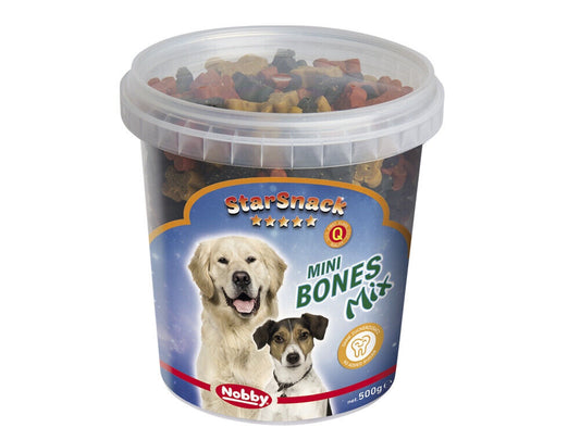 Nobby  StarSnack "Mini Bones Mix"Dose 500 g Hund Dog Snack Leckerlie