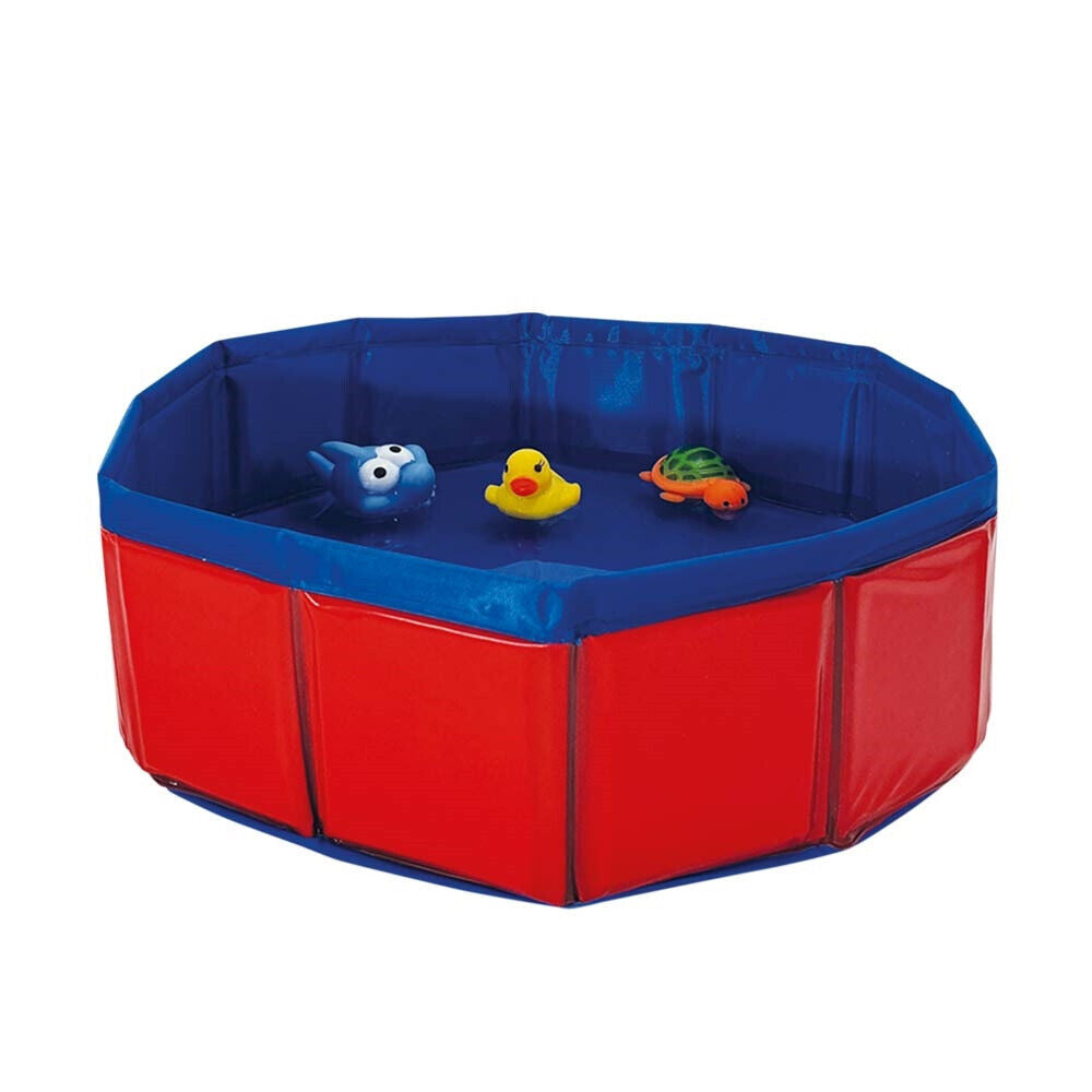 Nobby Katzen Spielpool mit Spielzeugrot/blau; ? 30 x 11 cm