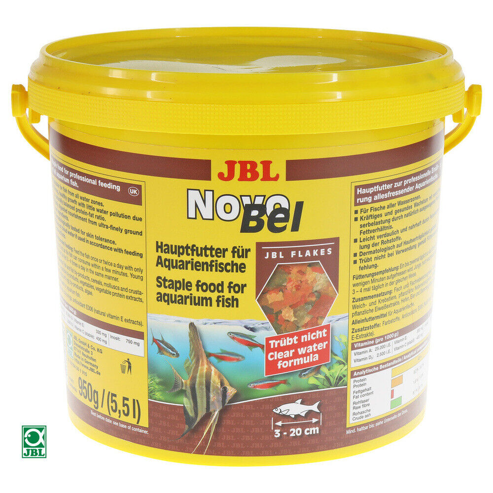 JBL NovoBel 250 ml Fischfutter Flockenfutter Fische Aquarium Alleinfuttermittel