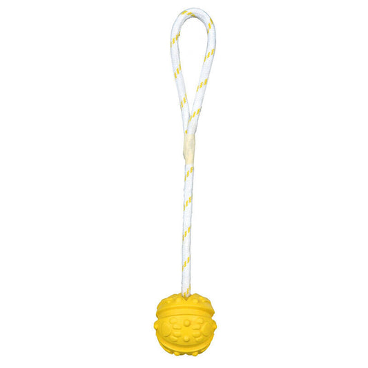 Trixie Ball am Seil, Naturgummi/schwimmt Dog Hund Spielzeug div. Größen