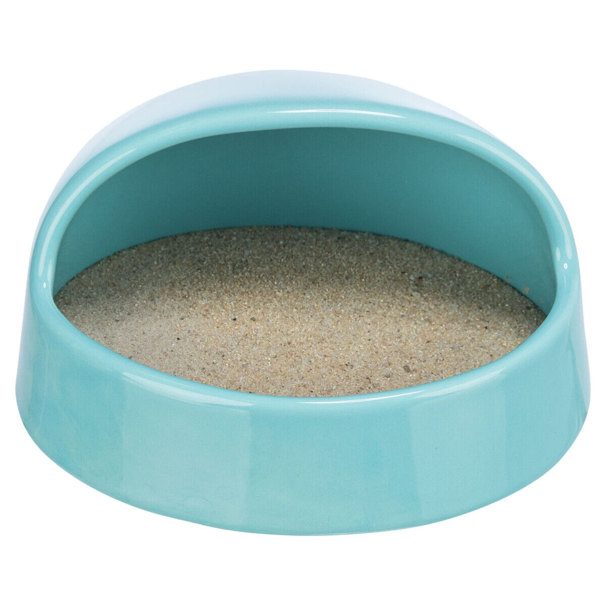 Trixie Sandbad türkis für Nager Mäuse Pflege Sand Keramik Schüssel