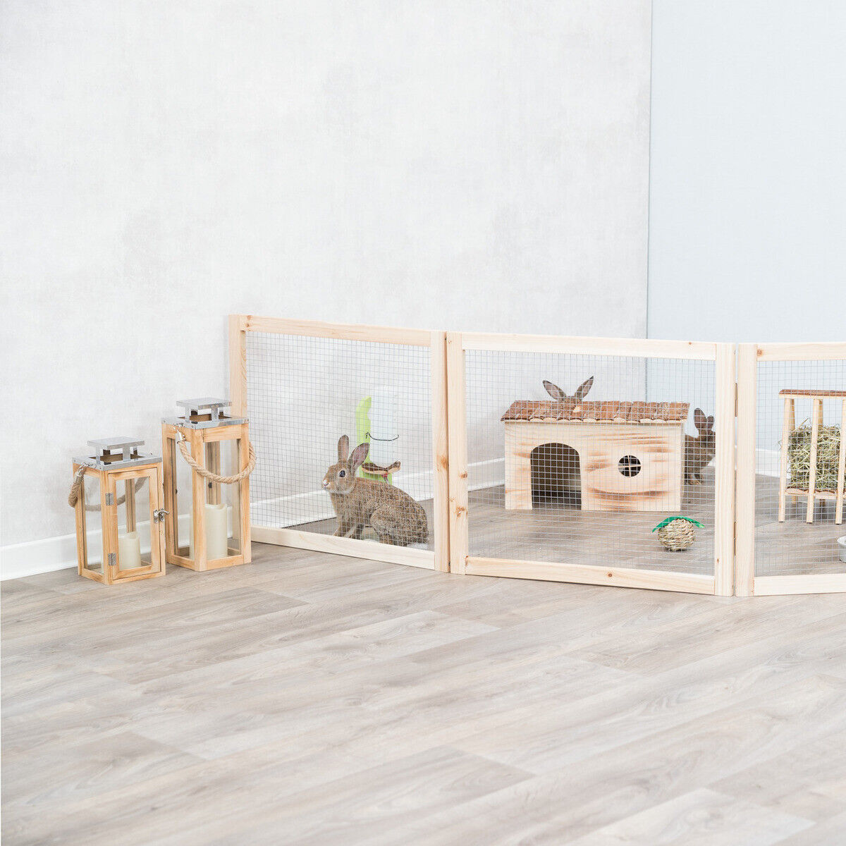 Trixie Indoor Freilaufgehege für Nager Meerschweinchen 4 x a 60 x 30 cm