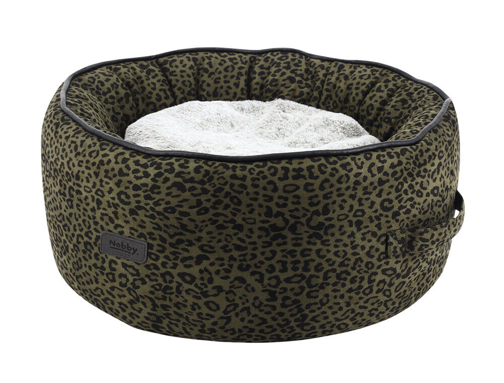 Nobby Korb "LEO"leopard braun 45 x 19 cm Hund Katze Dog Cat Bett Liegeplatz