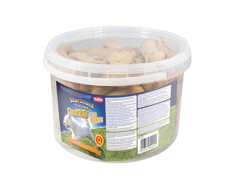 Nobby StarSnack Cookies "Big Bone"Eimer 1,3 kg Hund Dog Snack leckerlie