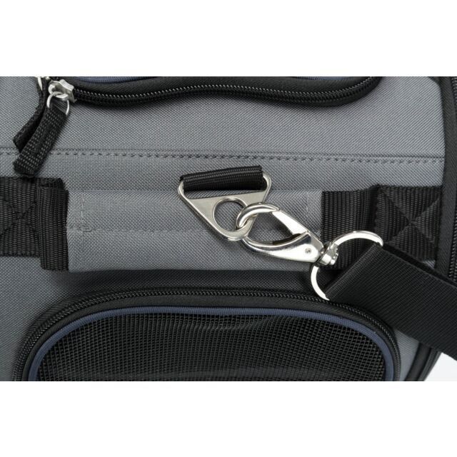 Trixie Airline Tasche Wings grau blau bis 20kg Flugreisetasche Hund Urlaub