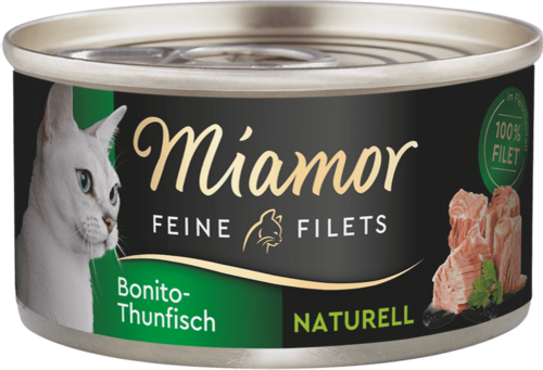 6 Stück Katze Katzenfutter Nassfutter Miamor Feine Filets Naturel 6 x 80 g
