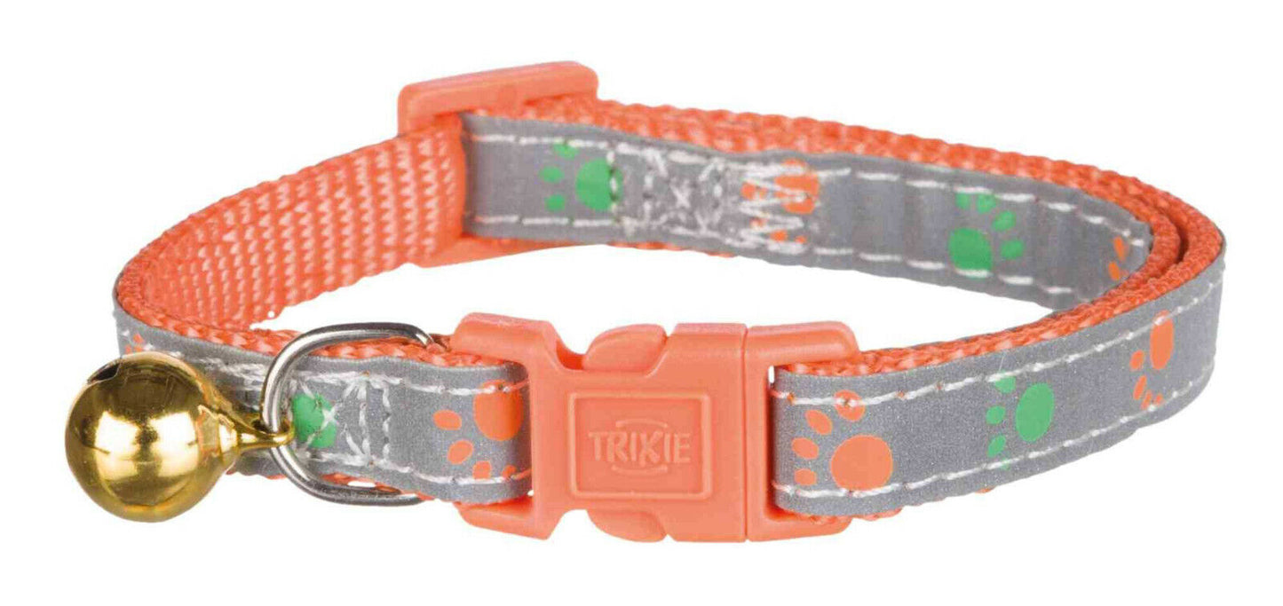 TRIXIE Safer Life Katzenhalsband reflektierend Kunststoff Katzenleine Welpen