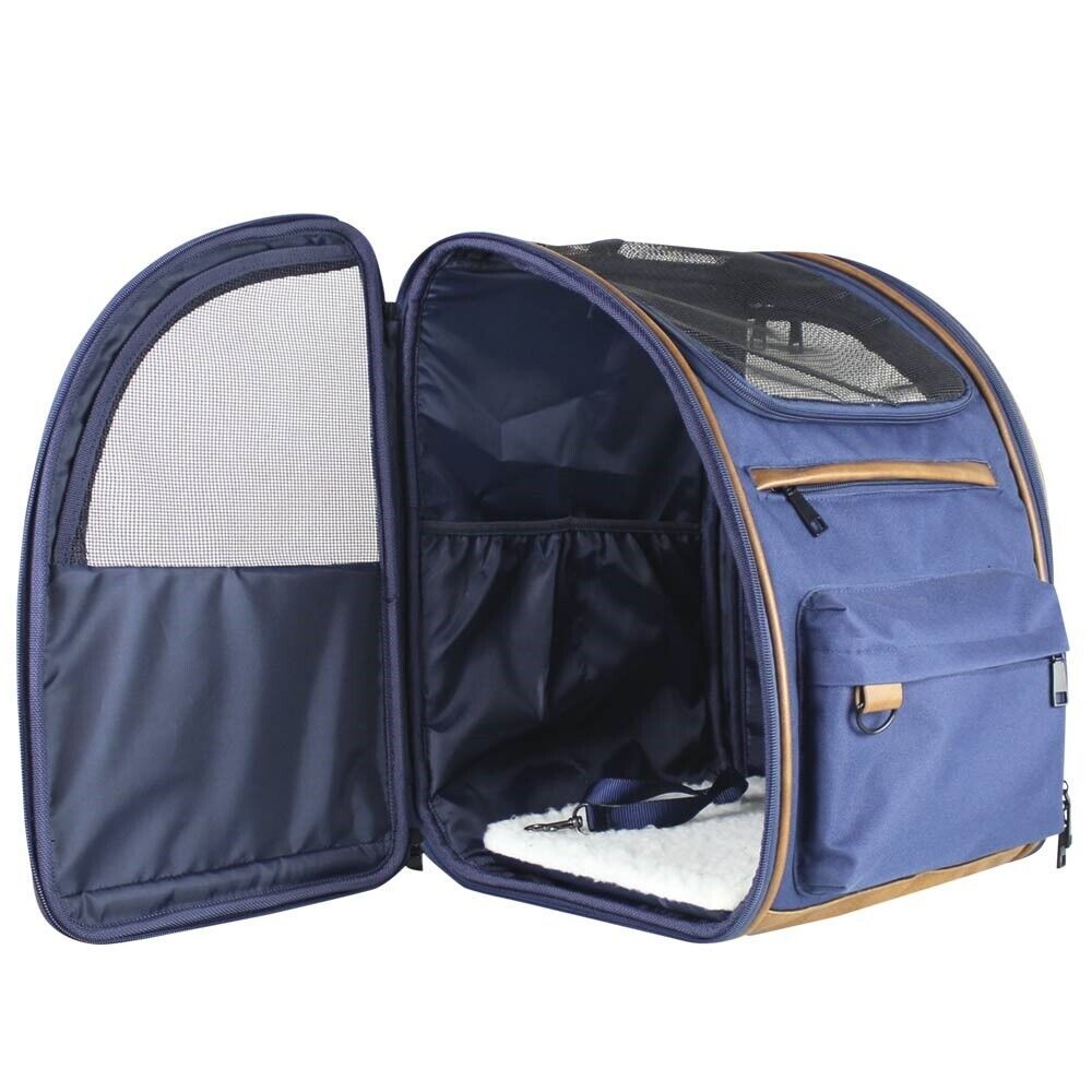 Nobby Rucksack TOMEK blau 43x20x28cm bis 8kg Tragetasche Tasche Hund Katze