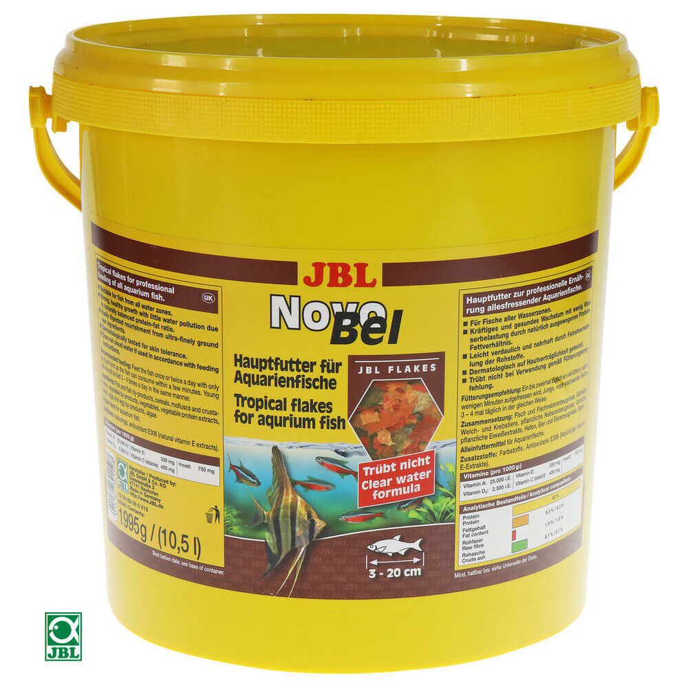 JBL NovoBel 250 ml Fischfutter Flockenfutter Fische Aquarium Alleinfuttermittel