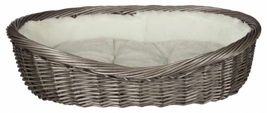 Trixie Weidenkorb Hundekorb 70cm mit Bezug und Kissen Hundebett Schlafplatz Hund