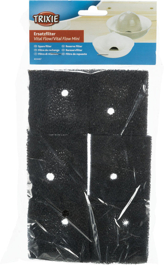 Trixie Ersatzfilter für Trinkbrunnen Vital Flow für Hunde, Katzen