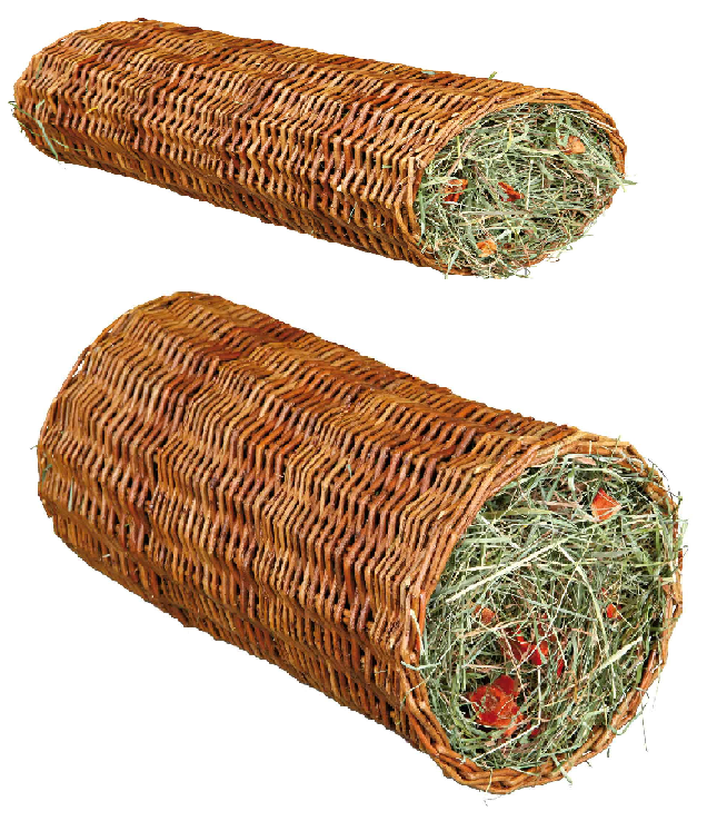 Trixie Weidentunnel mit Heu/Karotte Meerschweinchen Nager Kanninchen 20 x 38 cm