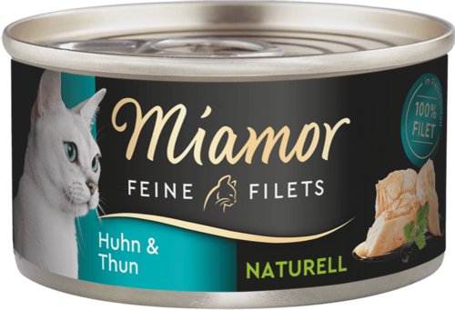 6 Stück Katze Katzenfutter Nassfutter Miamor Feine Filets Naturel 6 x 80 g