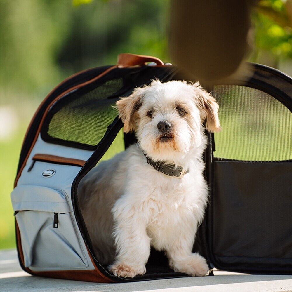 Nobby Rucksack TOMEK hellgrau 43x20x28cm bis 8kg Tragetasche Tasche Hund Katze