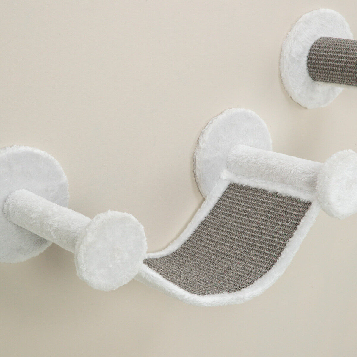 Trixie Wand-Set für Katzen für Kletterlandschaft weiß grau