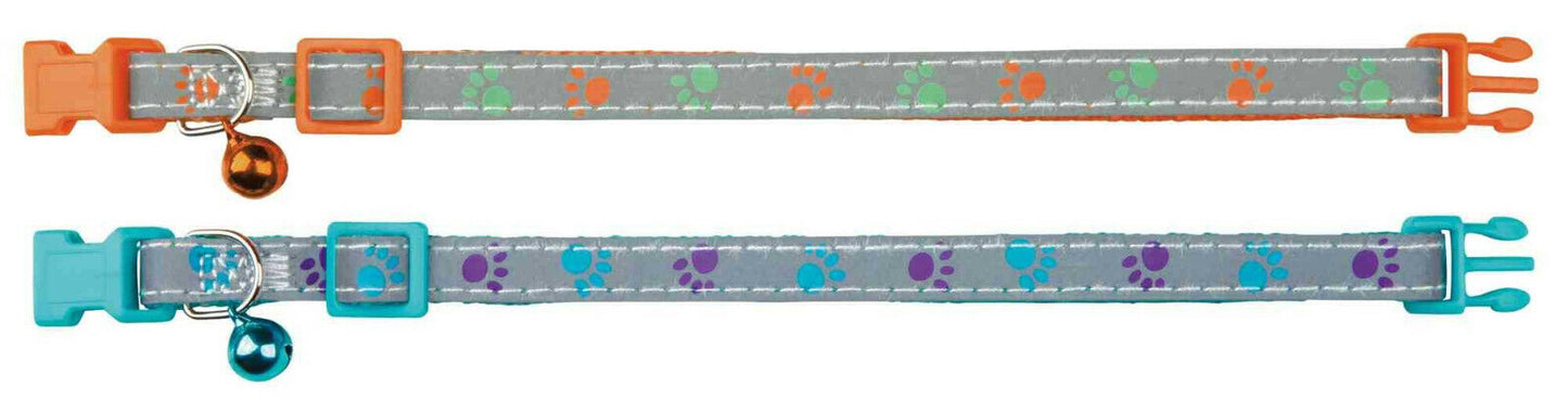 TRIXIE Safer Life Katzenhalsband reflektierend Kunststoff Katzenleine Welpen