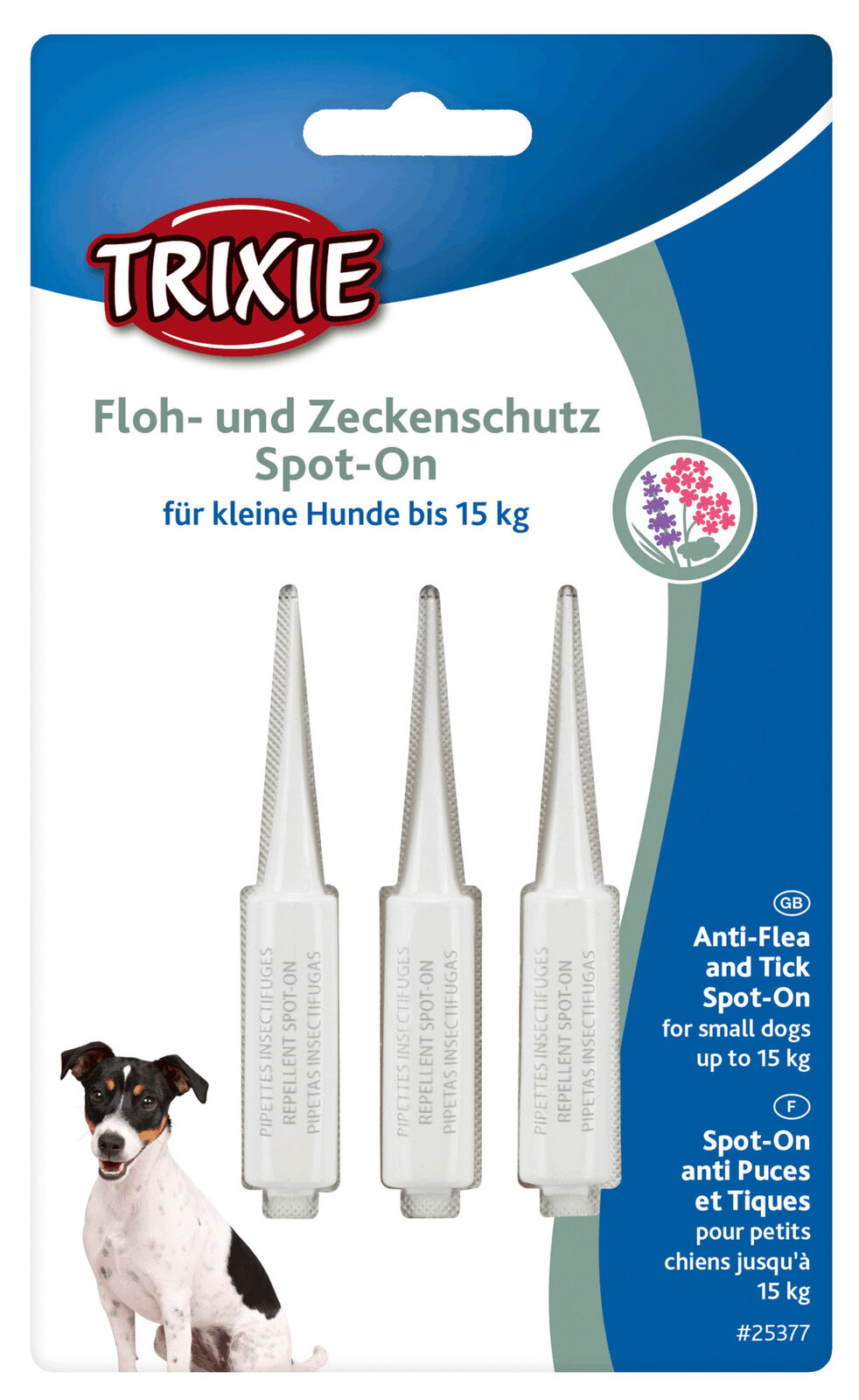 TRIXIE Spot On Floh- und Zeckenschutz Fl�he Zecken Fliegen Milben Hund bis 15kg*