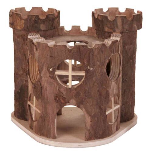Burg Matti, Mäuse, Rindenholz 19 × 14 × 15 cm Nager