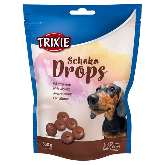 Trixie Hunde Schoko Drops 200 g mit wertvollen Vitaminen Schoko Hunde Leckerchen