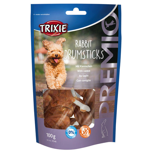 6 Stück Trixie Premio Rabbit Drumsticks 100 g  je Pack Sparpaket