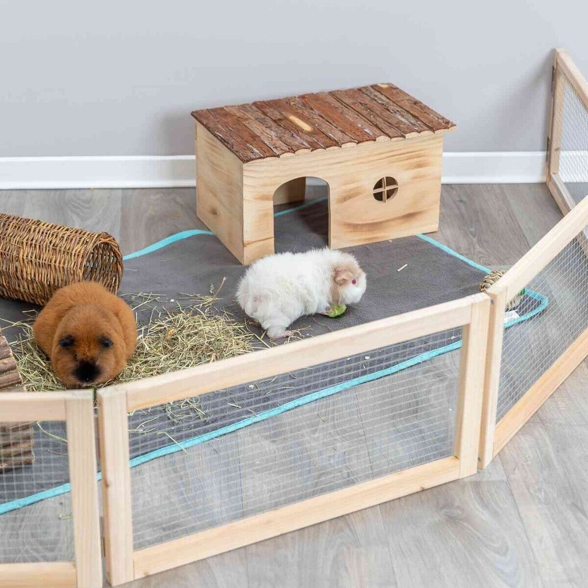 Trixie Indoor Freilaufgehege für Nager Meerschweinchen 4 x a 60 x 30 cm