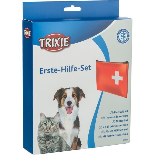 Trixie Erste Hilfe Set für Tiere Verbandskasten Notfallset Hund Katze
