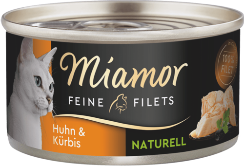 6 Stück Katze Katzenfutter Nassfutter Miamor Feine Filets Naturel 6 x 80 g