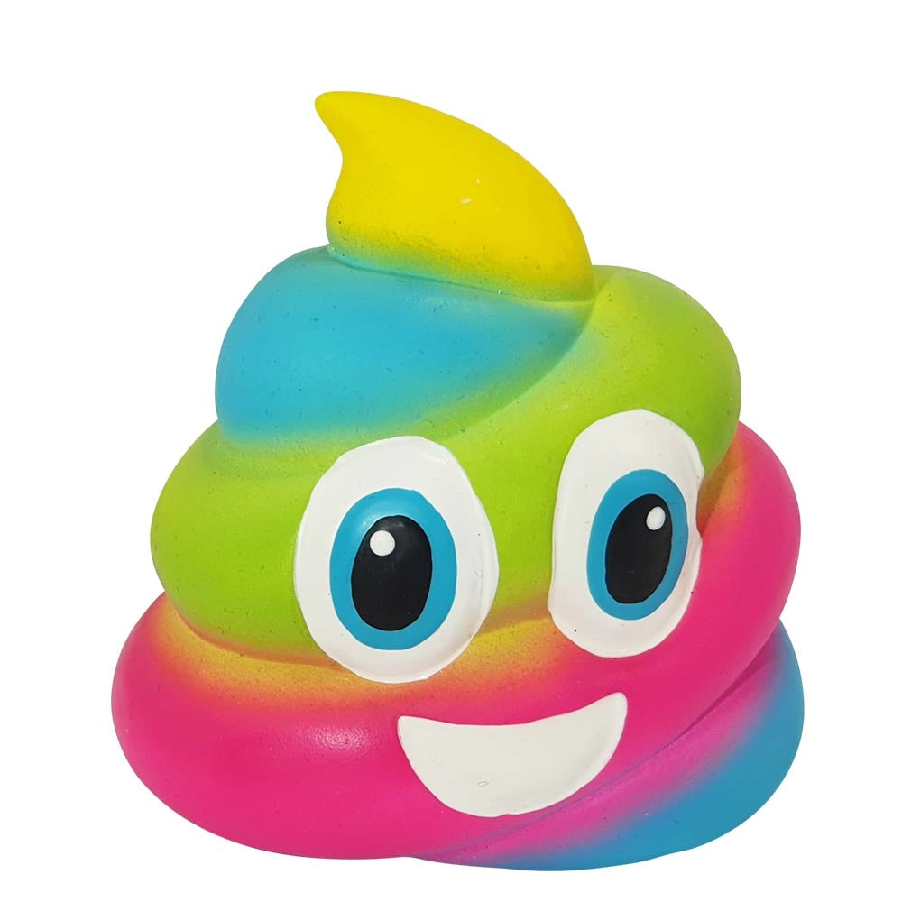 Nobby Hundespielzeug Rainbow Poop Haufen bunt quietschend Squeaker Latex Hund