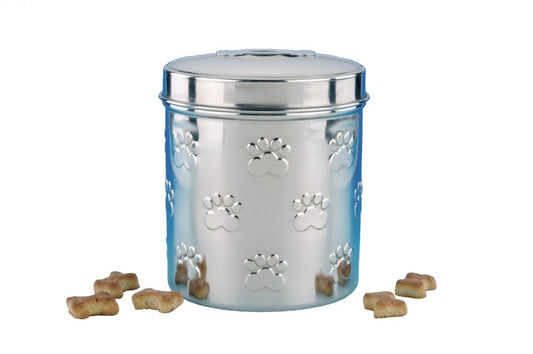 Nobby Snackbehälter Edelstahl Hund Katze Snackdose Dose Belohnung Leckerli Snack